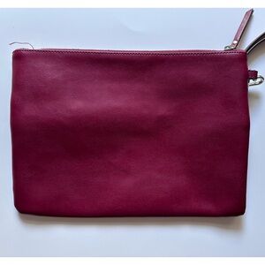 Banana Republic Red Leather Clutch/Wristlet NWOT